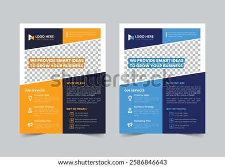 Corporate One pager Design | CMYK | US Letter | Print Ready | 0.125 Bleed