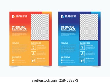 Corporate One pager Template | CMYK | US Letter | Print Ready | 0.125 Bleed