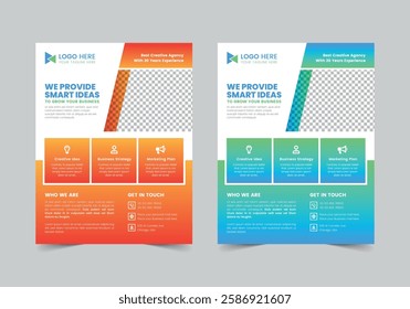 Corporate One pager Template | CMYK | US Letter | Print Ready | 0.125 Bleed
