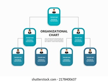 Corporate Organizational Chart Business Avatar Icons Stock Vector ...