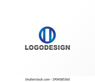 Corporate outline circle logo design identity