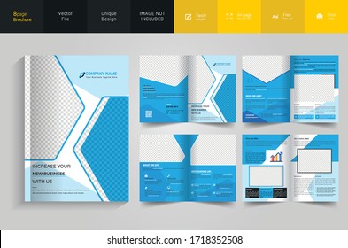 Corporate pages brochure template design