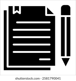 Corporate Paperwork Icon Element For Design