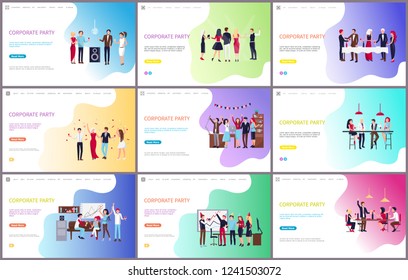 Corporate Party People Having Fun Together Stock Vector (Royalty Free ...