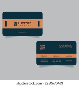 Corporate or Personal Visiting Card or Business Card Design Template