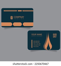 Corporate or Personal Visiting Card or Business Card Design Template