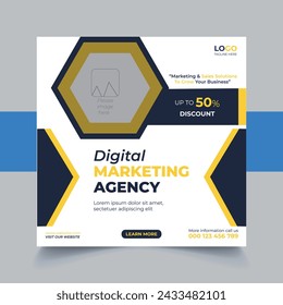 corporate post banner design template