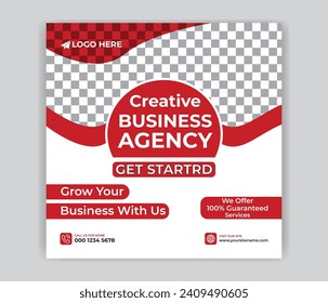 Corporate post Banner template and vector