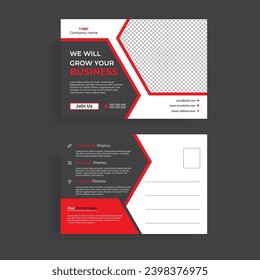  corporate  post card  design template