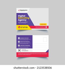 Corporate Post Card Print Template