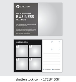 Corporate Postcard Design, Corporate Postcard Template, Postcard Design 2 side, Business postcard design,