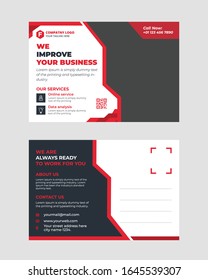 Corporate Postcard Design and Template.