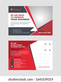 Corporate Postcard Design and Template.