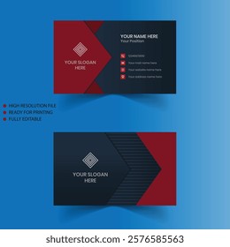 Corporate postcard design template. Blue Corporate business postcard or EDDM postcard design template