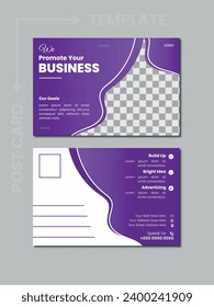 Corporate postcard design template bundle, Simple and Clean Modern Minimal Postcard Template, Corporate Business Postcard Template Design.