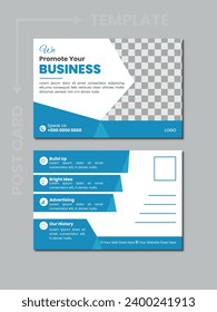 Corporate postcard design template bundle, Simple and Clean Modern Minimal Postcard Template, Corporate Business Postcard Template Design.