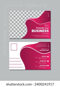 Corporate postcard design template bundle, Simple and Clean Modern Minimal Postcard Template, Corporate Business Postcard Template Design.