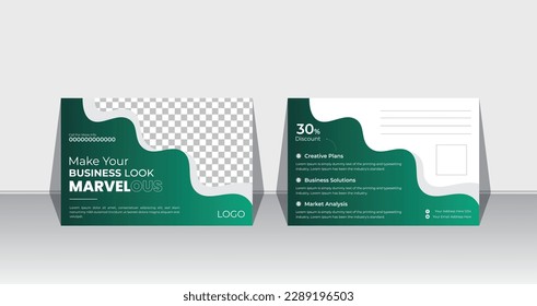 Corporate postcard design template. Corporate Business Postcard Template Design, Simple and Clean Modern Minimal Postcard Template, Business Postcard Layout