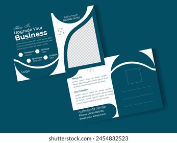 

Corporate postcard design template. Corporate Business Postcard Template Design, Simple and Clean Modern Minimal Postcard Template, Business Postcard Layout.