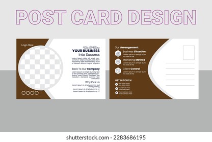 Diseño de plantillas de postales corporativas. Diseño de postales para empresas profesionales preparadas para impresión, diseño de tarjetas de eventos, plantilla de edición de correo directo, diseño de invitaciones, plantilla de postales corporativas coloridas