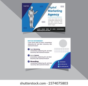 Diseño de plantillas de postales corporativas. Diseño de postales para empresas profesionales preparadas para impresión, diseño de tarjetas de eventos, plantilla de edición de correo directo, diseño de invitaciones 