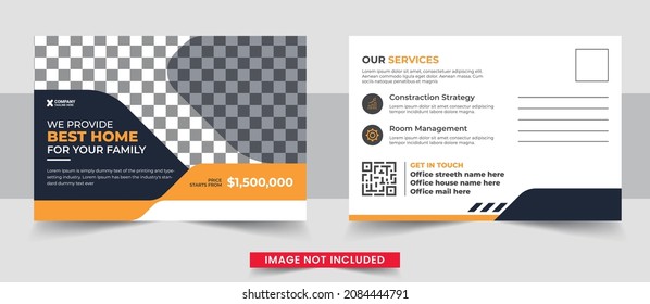 Corporate postcard template design. Corporate Professional Business Postcard Design, Event Card Design, Direct Mail EDDM Template, Invitation Design
