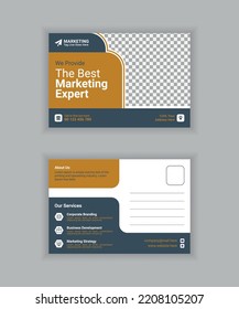 Corporate Postcard Template Designed By