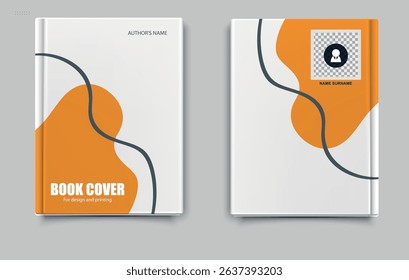 Corporate poster or cover with liquid form business. Annual report, book or catalog cover. Editable template.