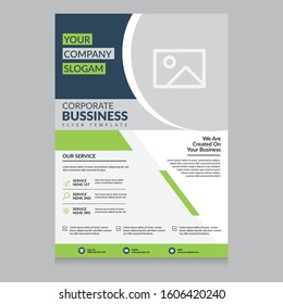 Corporate poster flyer brochure cover design one page layout vector design template in A4 size