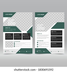 Cartel corporativo, plantilla de diseño de volante	