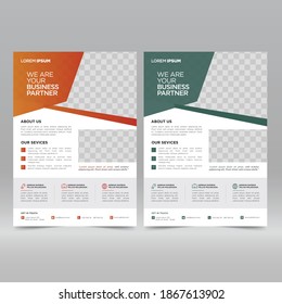 Cartel corporativo, plantilla de diseño de volante

