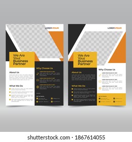 Cartel corporativo, plantilla de diseño de volante


