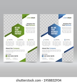 Corporate Poster, Flyer Design Template	
