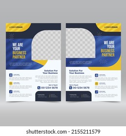 Cartel corporativo, plantilla de diseño de volante	