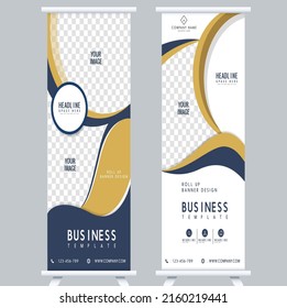 Corporate poster templates roll up shape elegant modern