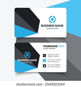 Corporate premium Blue Color Business Card