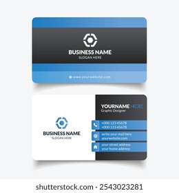 Corporate premium Blue Color Business Card