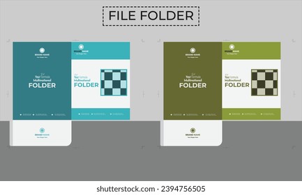 corporate presentation business folder template design.