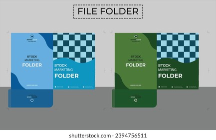 corporate presentation business folder template design.