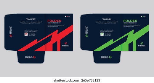 corporate presentation folder template combining creative professionalism with a sleek, modern design. perfect for business branding, client proposals, and premium document presentations.