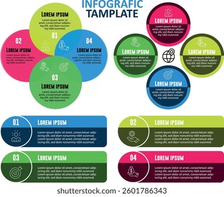 Corporate Presentation Infographic with Business and Marketing Data
