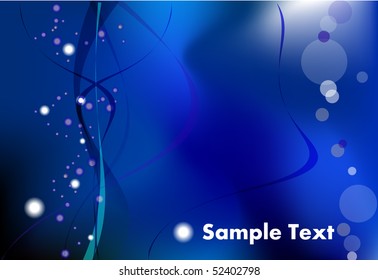 corporate presentation layout in blue