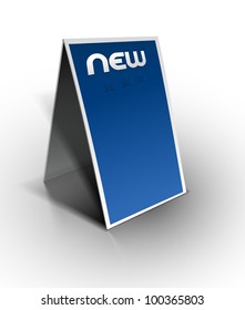 Corporate presentation for product promotion with stand banner or template design.