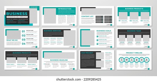 corporate presentation template use for company profile