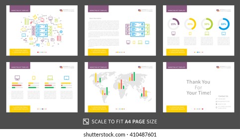 Corporate presentation vector template. Modern business presentation graphic design. Power point layout with diagrams and charts. Marketing kit visualization template. Easy to use, edit and print. 