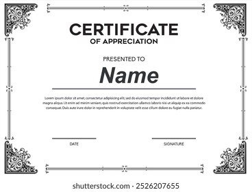 design de certificado imprimível corporativo. modelos de certificado de design de certificado, layout de certificado para impressão .