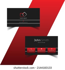 Corporate and Professional  Business Card Design Template