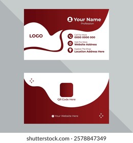 Corporate And Professional Business Card Design, business card, professional business card, corporate, visiting, card, design, template, modern, creative, vector