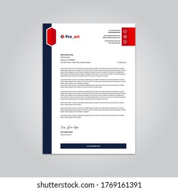 Corporate professional business letterhead stationary template
