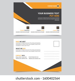 Corporate Professional Business Postcard Design Template Vector